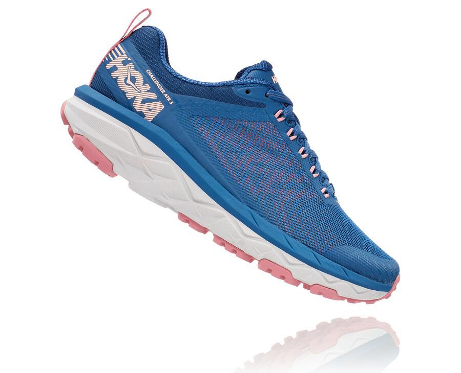 Hoka Australia One One Challenger ATR 5 - Womens Trail Shoes Blue - YTRQD-0467